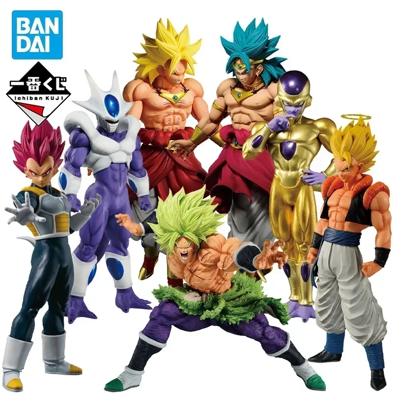 In stock Bandai Ichiban Kuji Dragon Ball Z Anime Figure Back The Film Series Broly Frieza Cooler Gogeta Vegeta Action Toys Model