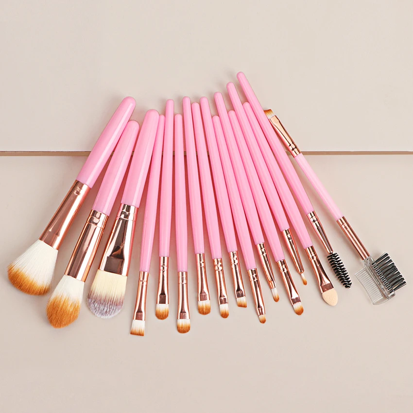 SAIANTTH 16pcs professional makeup brushes set foundation eye shadow powder blush lip eyelashes eyebrow eyeliner cosmetic tool