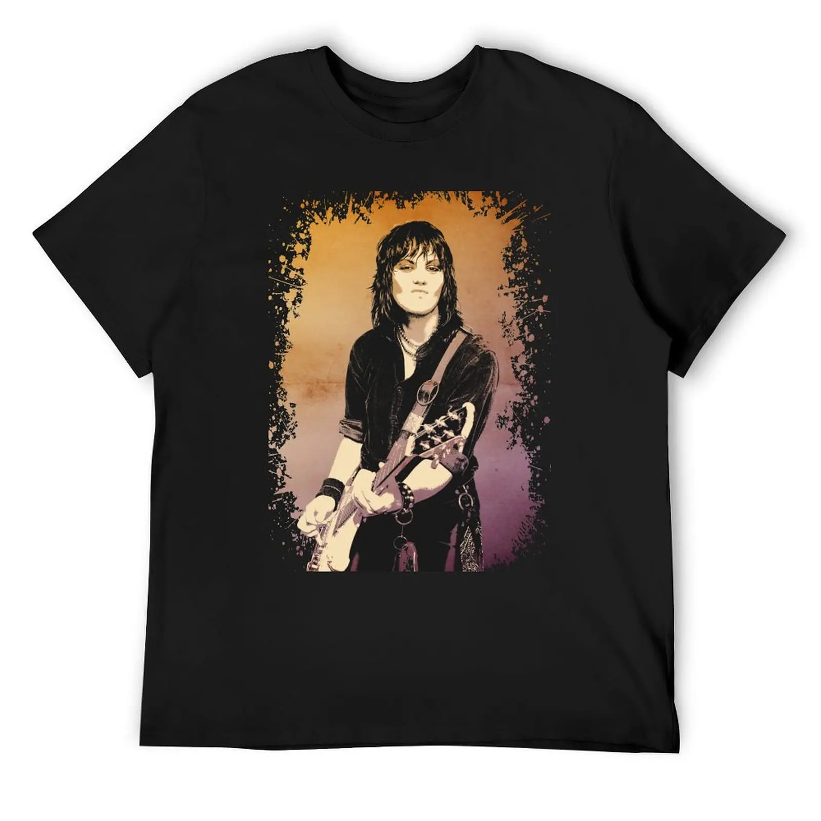 

Joan The Runaways T-Shirt customizeds valentines clothes funny costumes Men's cotton t-shirt