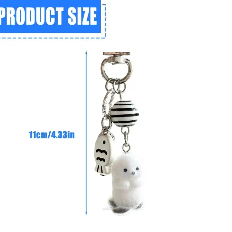 X5xa Стильный медвежьей брелок с плюшевым стаком многофункциональные сумки Clip Clip Cartoon Sacks подвеска для повседневной