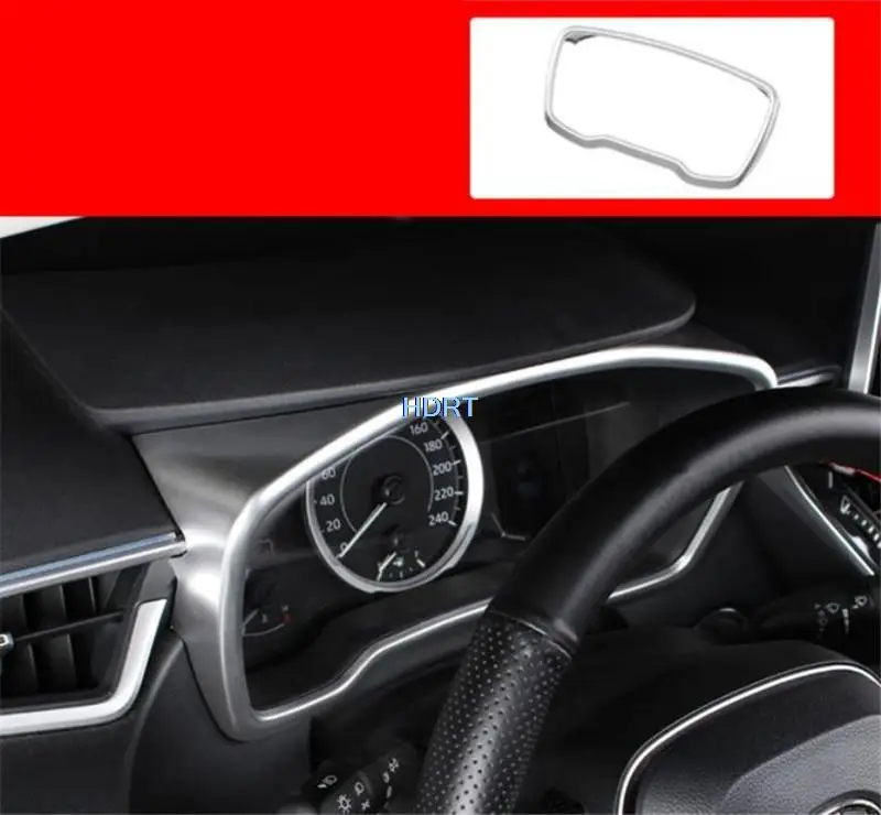 Car Style ABS Chrme Silver Interior Decoration Steering Wheel Gear Panel Outlet Cover Sticker For Toyota Corolla Cross 2022 +