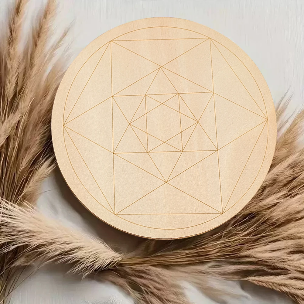 

Геометрическая деревянная маятниковая доска, спиртовая гадальная пластина для колдовства, ритуальные духовные практики, развлекательный игровой инструмент