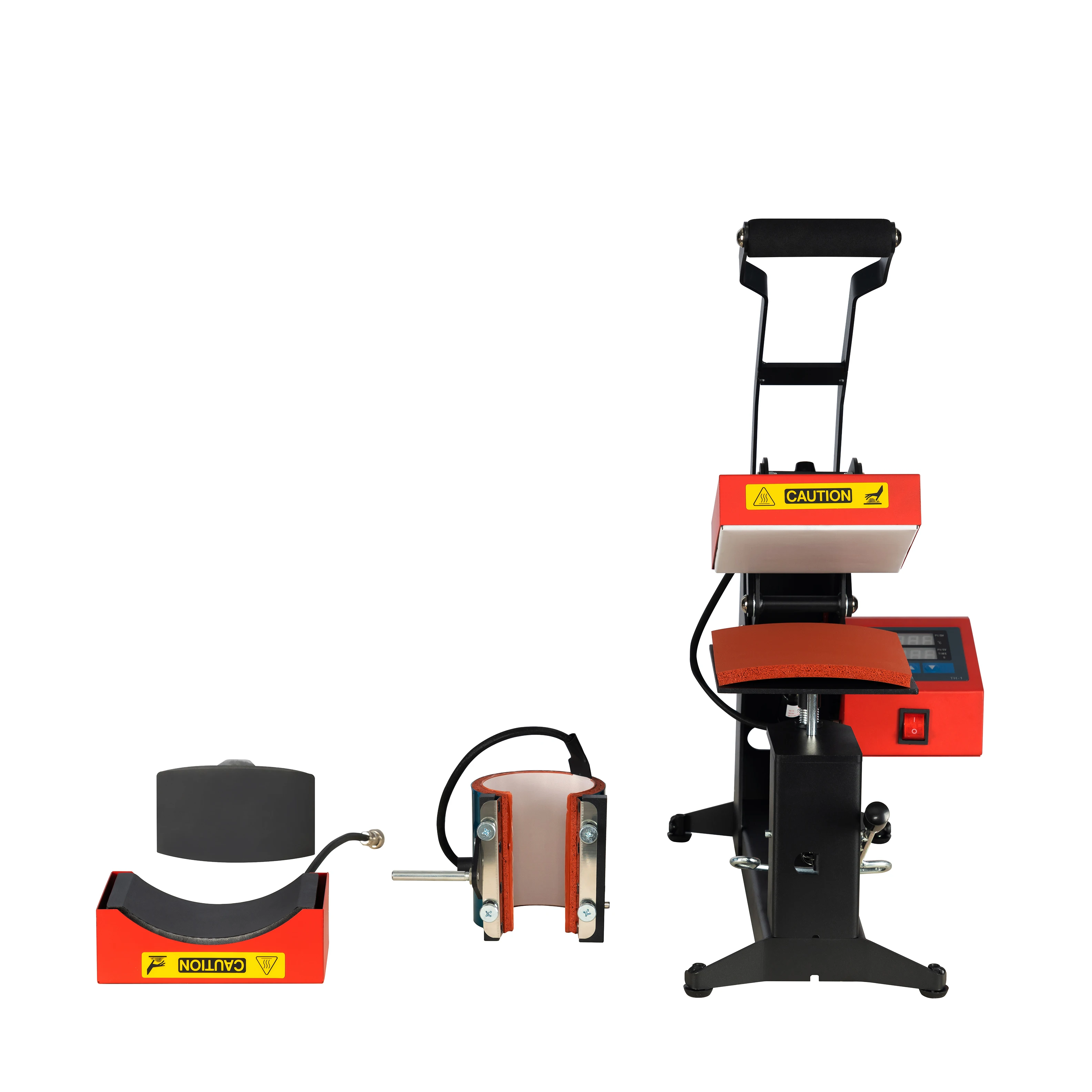 3 في 1 آلة الصحافة الحرارة للتسمية 5.8X5.8 بديل الصوانى نقل الحرارة التسامي المنزل لتقوم بها بنفسك التحكم الرقمي طباعة مخصصة