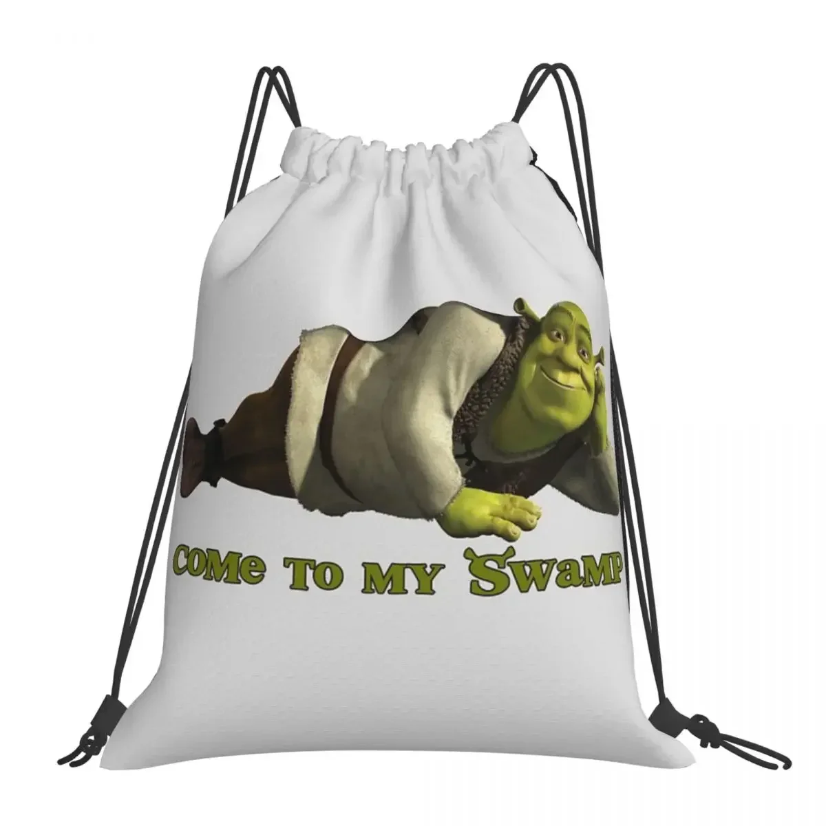 Come To My Swamp - Shrek Backpacks Portable Drawstring Bags Drawstring Bundle Pocket Storage Bag BookBag For Travel Students