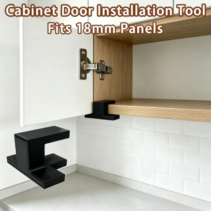 Adjustable T‑Type Corner Locator 1Pc, Stable Clamping Fixture, Practical Installation Tool for Floor & Ceiling Cabinets