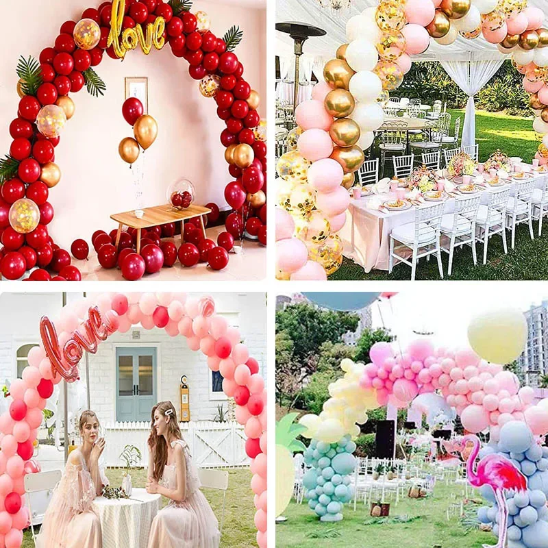 1set Balloon Arch Kit Plastic Circle Wreath Balloon Stand Holder DIY Wall Background Display Holder Wedding Birthday Party Decor