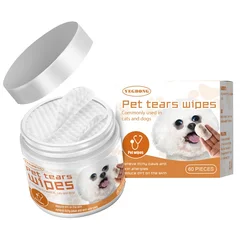 Pet wipes, dogs, cats, tear stains, eye cleaning, wiping eye droppings, and eye grime removal cotton pads