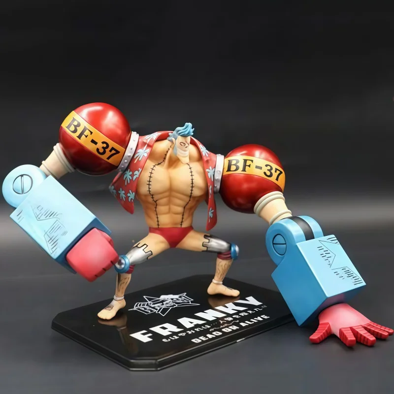 

One Piece Zero New World Two Years Later Franky Battle Version Peripheral Ornaments Anime Figure Model Gifts