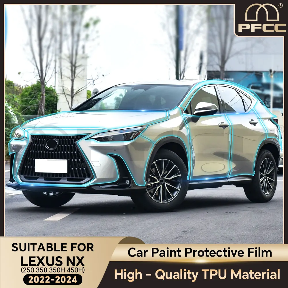

For Lexus NX 250 350 350H 450H 2022 2023 2024 TPU Car Paint Protection Film Clear Bra Kit Decal Pre Cut PPF Scratch Accessories