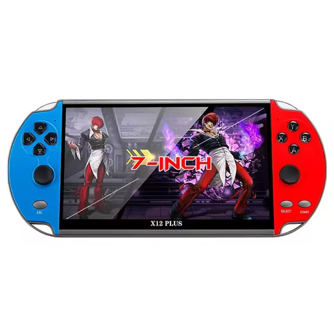 X12Plus Dual Joystick Game Console 7-inch High-definition Large-screen PSP Handheld Game Console 16G Nostalgic Arcade Handheld