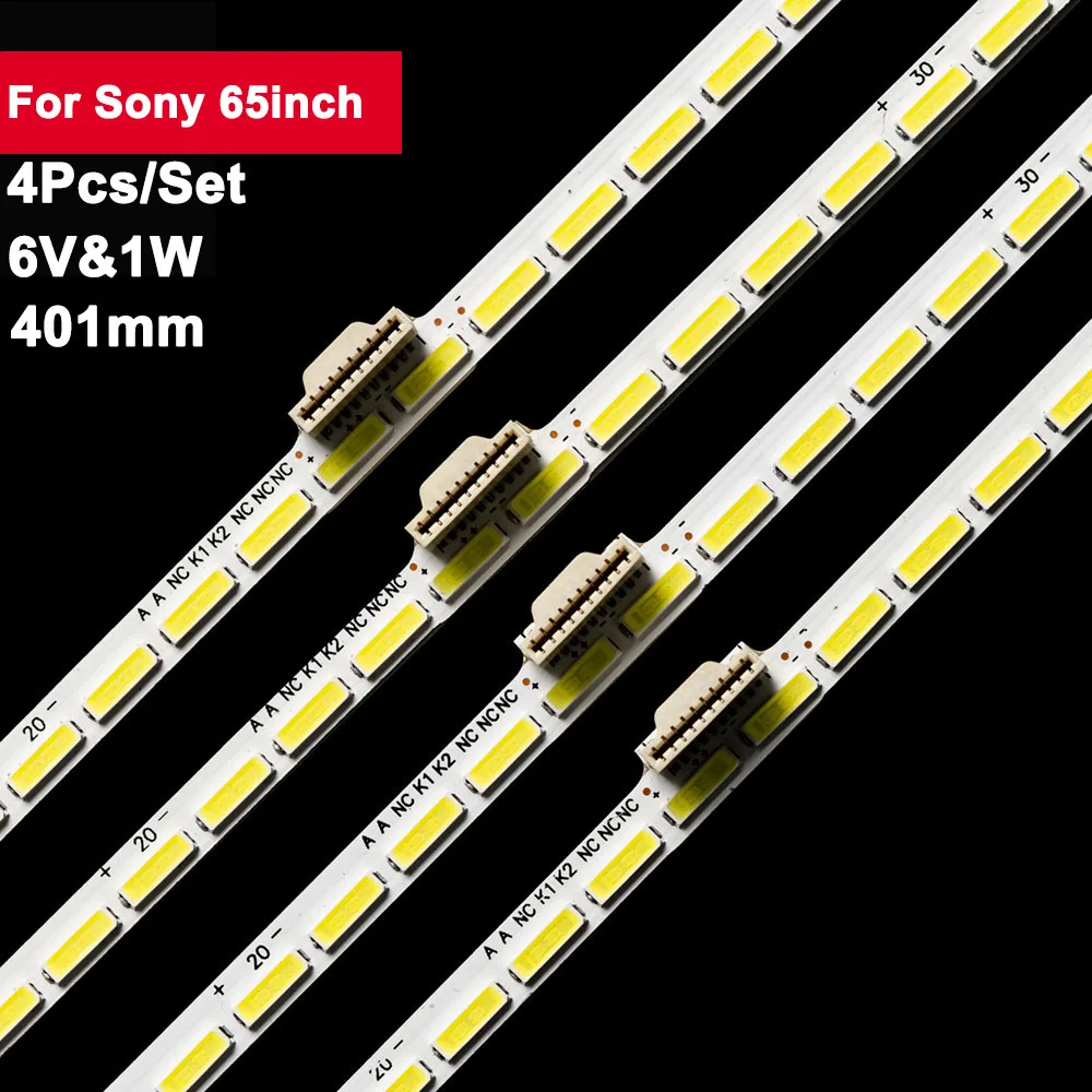 

6V 401mm Led Backlight Bar for Sony 65inch TPUE-650SMO-R4 4Pcs/Set Tv Repair 65PUS9109/12 65PUS7600/12 TPUE-650SM0-R4 TPUE-650