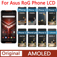 Original ROG Series Screen For ASUS ROG Phone 1 2 3 5 5S 5S Pro 5 Pro 6 6 Pro 7 7 Ultimate LCD Touch Screen Digitizer Assembly