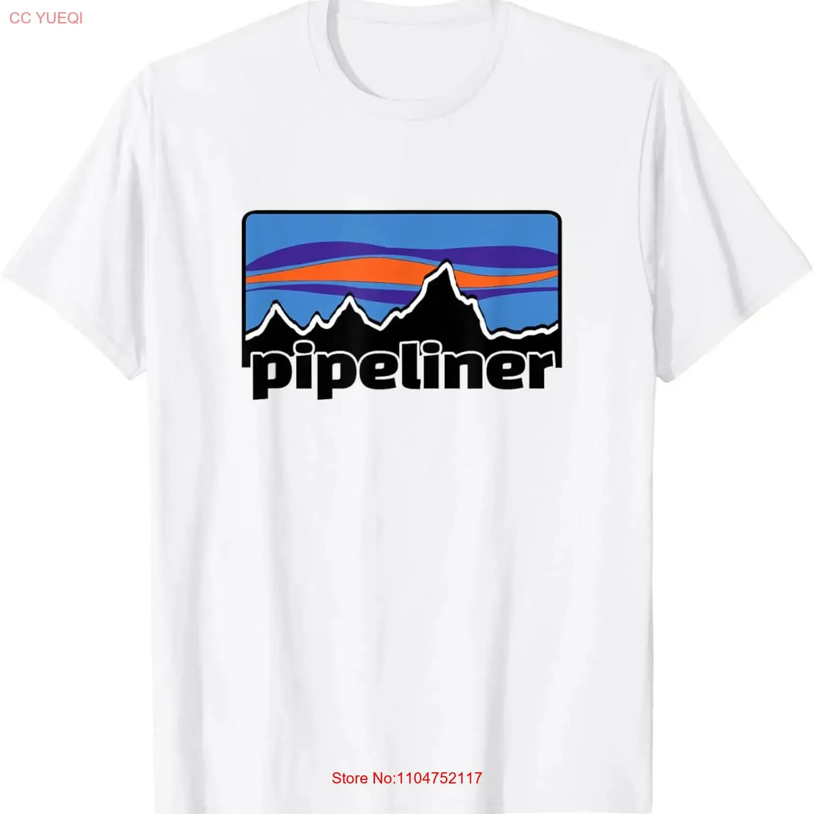 Pipeline Horizon T Shirt  vintage Washed Stretched graphic Slightly Comfortable streetwear Casual Stylish designer clothes