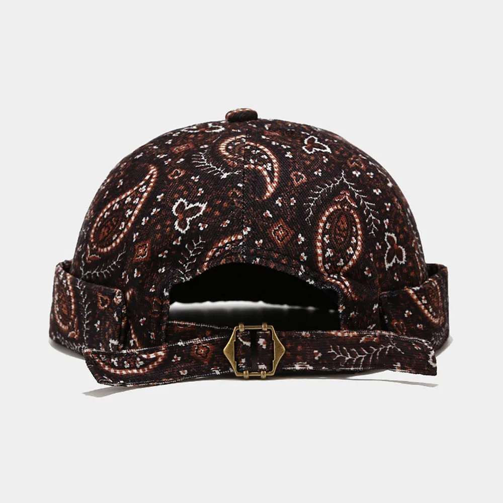 Cashew Print Katoenen Mannen Docker Pet Skullcap Matroos Pet Muts Mannen Vrouwen Cap Brimless Hoed Schedelkap Bonnet Baret Caps