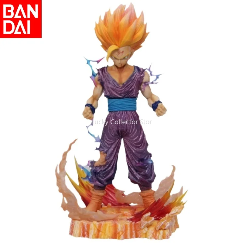 Bandai Dragon Ball Son Goku Super Saiyan 2 Scene Figure Model Ornament Anime Peripheral Boutique Desktop Decoration BirthdayGift