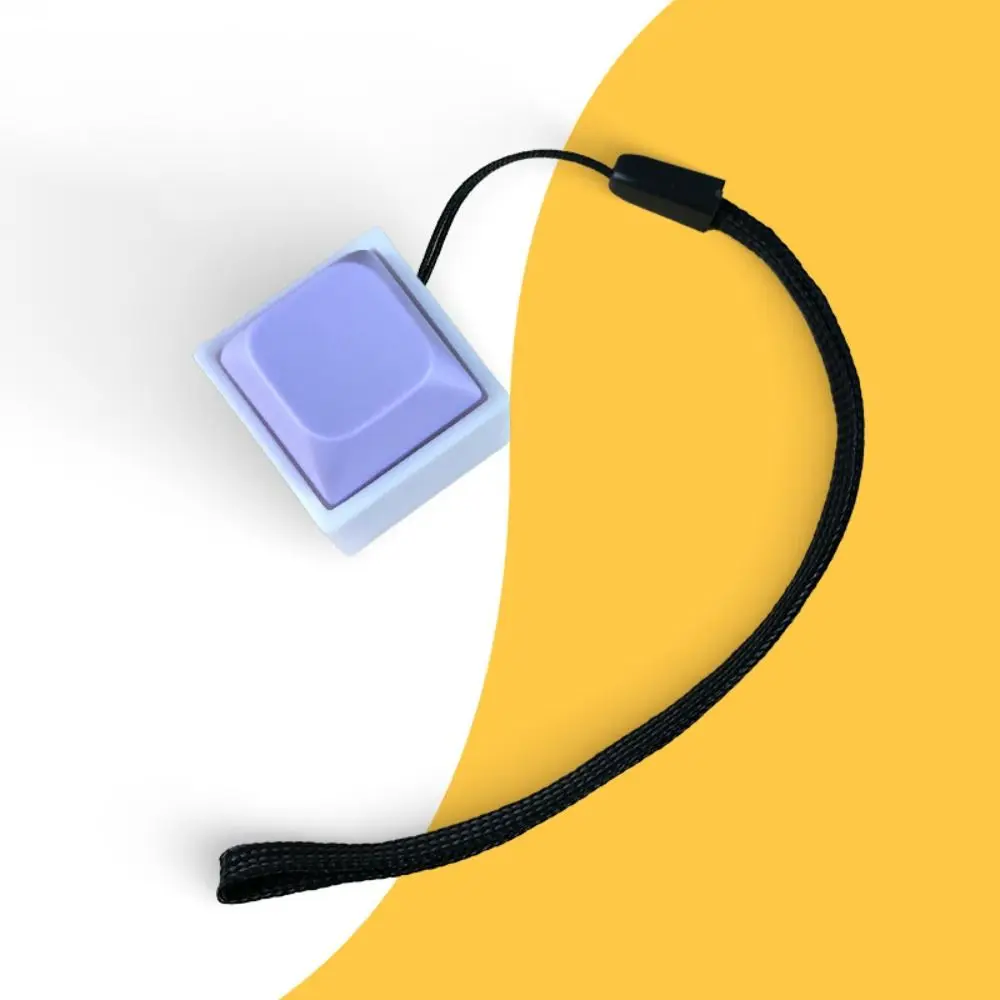 Click Button Fingertip Button Keychain Keyboard Switche Trinket Mechanical Switch Keychain Funny Without LED Light