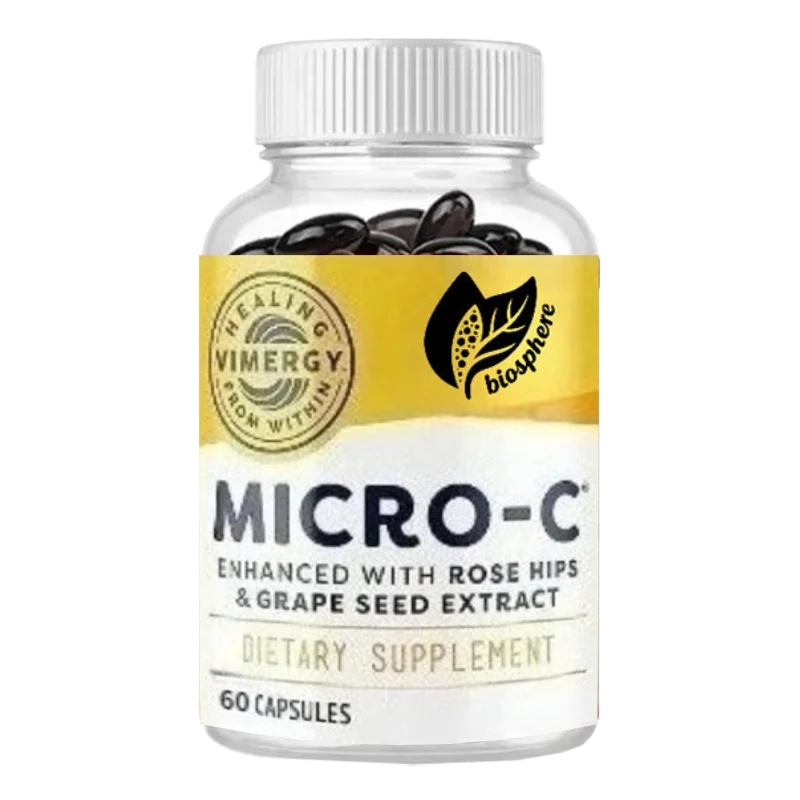 

Vitamin C Capsules -500mg Per Capsule, Immune Health, Promotes Collagen Production, Supports Healthy Bones -60 Capsules