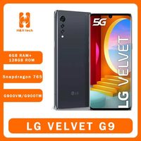 Original Unlock LG VELVET G9 G900VM G900TM 5G Mobile Phone 6.8'' NFC 6GB+128GB 48MP+16MP Octa Core Andriod SmartPhone 4G LTE