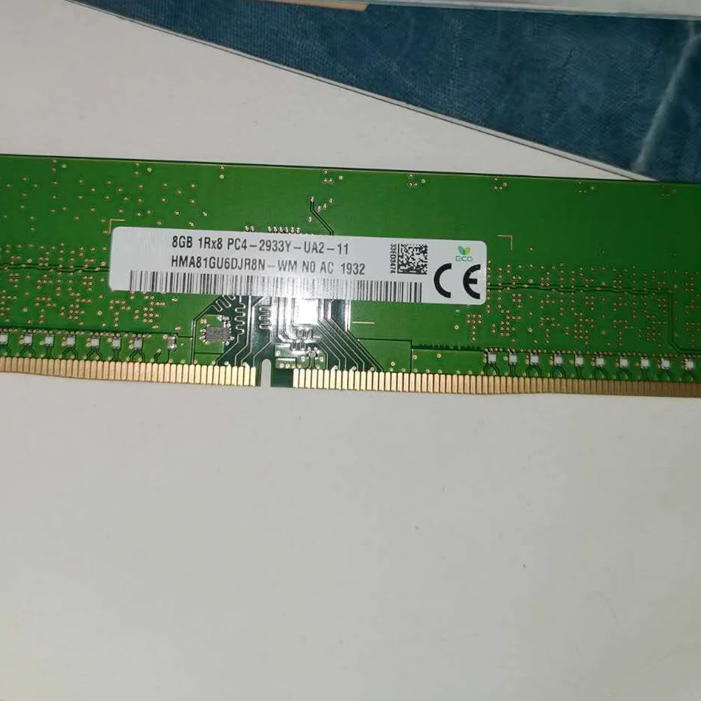 

1Pcs 8GB 8G 1RX8 PC4-2933Y DDR4 2933 Desktop Memory HMA81GU6DJR8N-WM