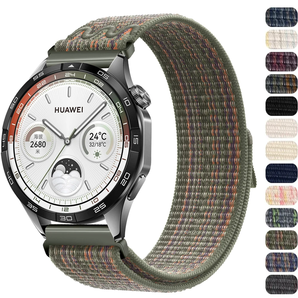 Pulseira de Nylon de 20mm 22mm para Amazfit Balance GT4/3/2 46mm, Pulseira para Smartwatch Samsung Galaxy Watch 4/6 Classic 5 Pro 45mm
