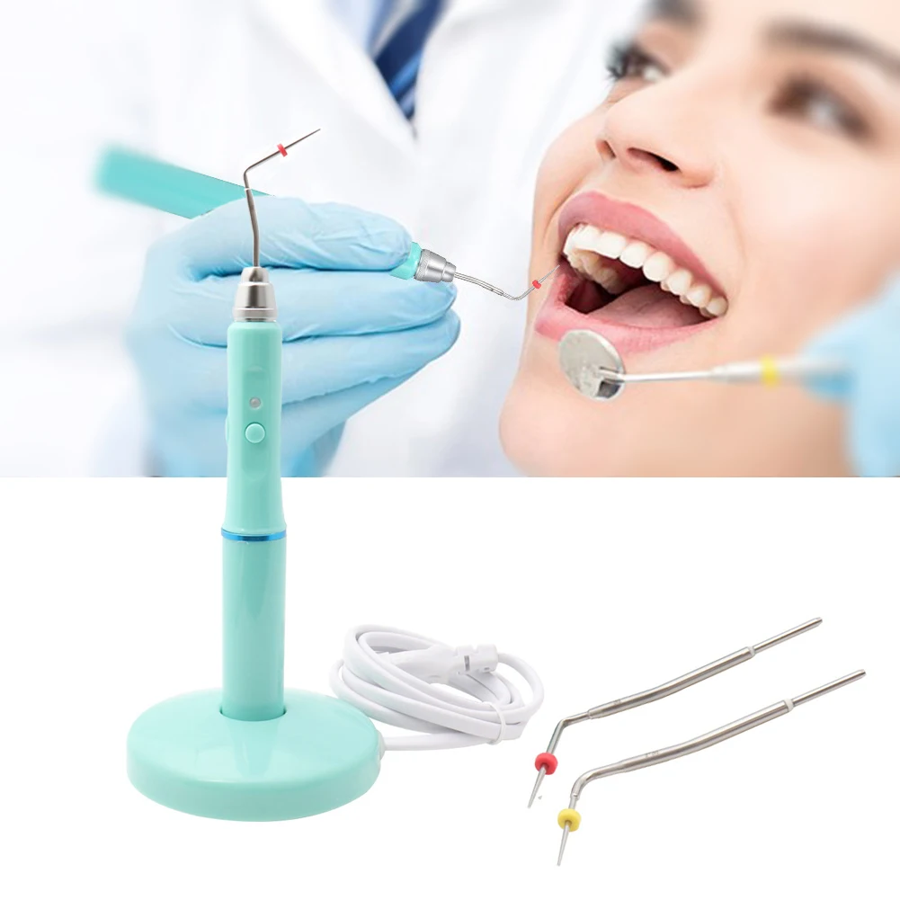 Sistema de obturación Dental inalámbrico, pluma calentada, obturación de raíz endodóntica, gutapercha inalámbrica, llenado de Canal de dientes + 2 puntas