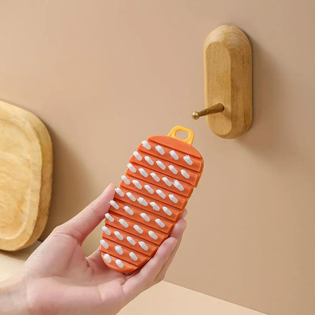 Plastic Multi-Functional Fruit And Vegetable Cleaning Brush Bendable Household Kitchen Tools