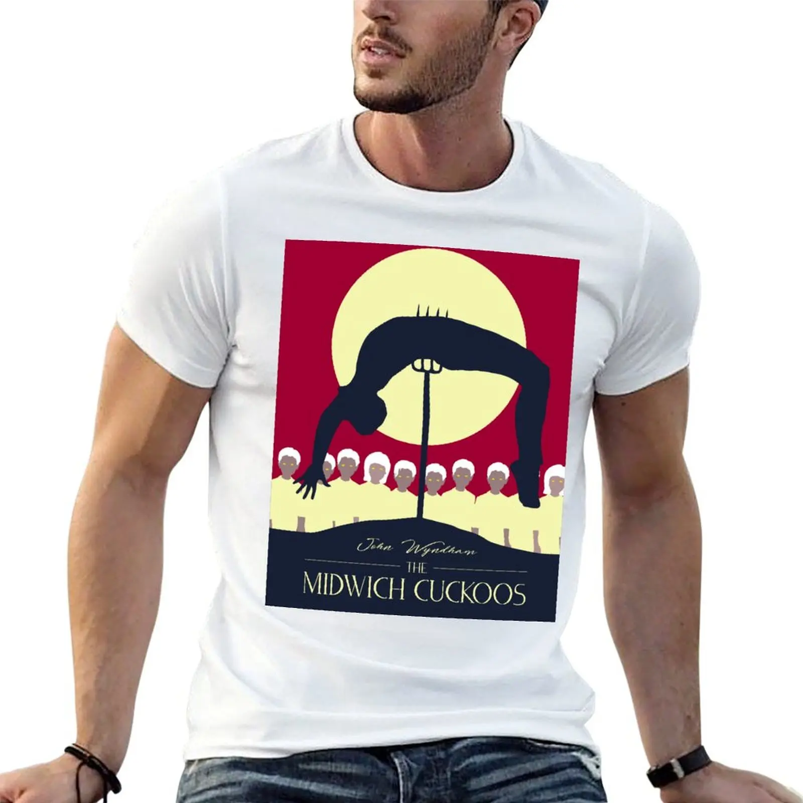 Midwich Cuckoos Design T-Shirt Plus Size Gym Sports T-Shirt