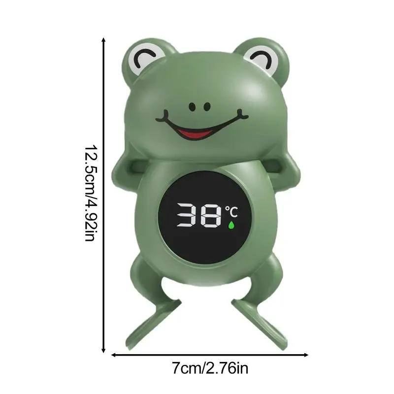 Baby Bath Thermometers Cute Cartoon Frog Waterproof Baby Bathtub Thermometers Type-C Bath Tub Thermometers For Family Friends
