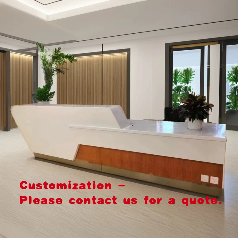 

Современная белая деревянная стойка ресепшн в панельном стиле для офиса, салона, торгового центра, отеля, дома, бара, квартиры