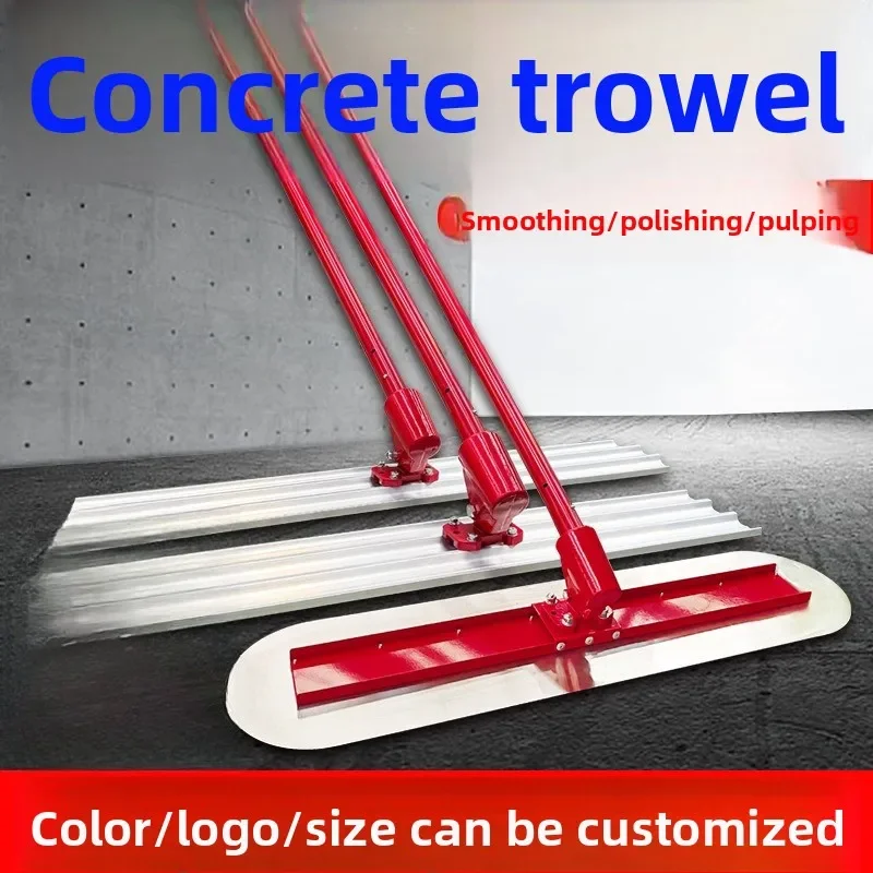 Concrete light leveling large trowel, face-closing trowel lifting pulp collector leveler
