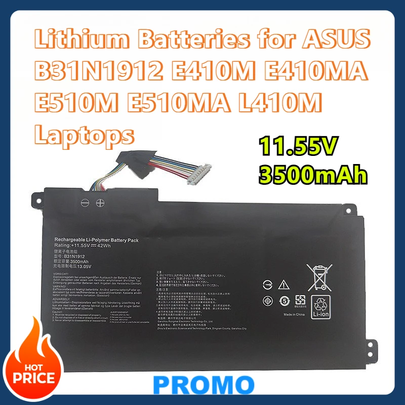 

Lithium Batteries for ASUS B31N1912 E410M E410MA E510M E510MA L410M Laptops