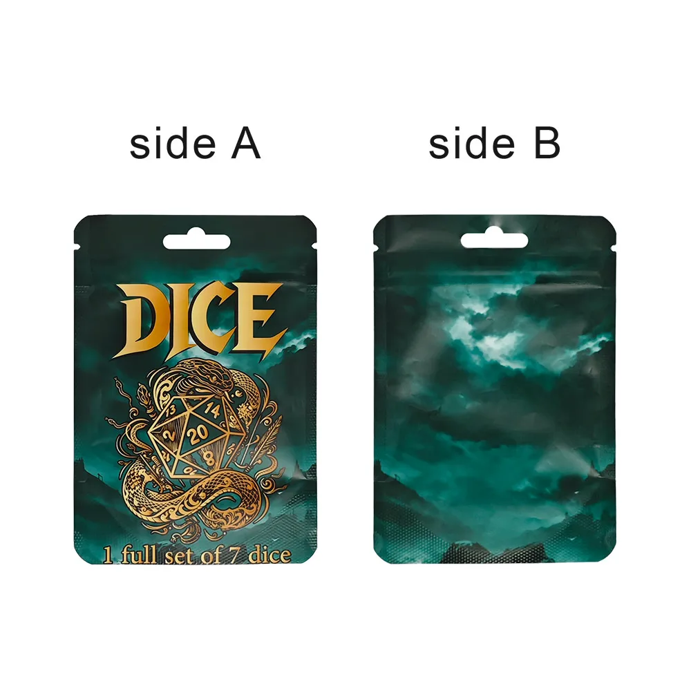 30PCS New Design Bag Package for DND Dice Set Dungeons and Dragons RPG Tabletop Role Playing Games Packing Gift