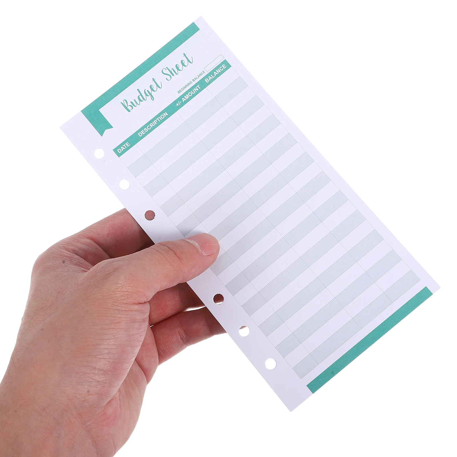 

40pcs Portable Monthly Budget Planner Inserts for Personal Finance Organization Budget Sheet Cash Saving Sheet