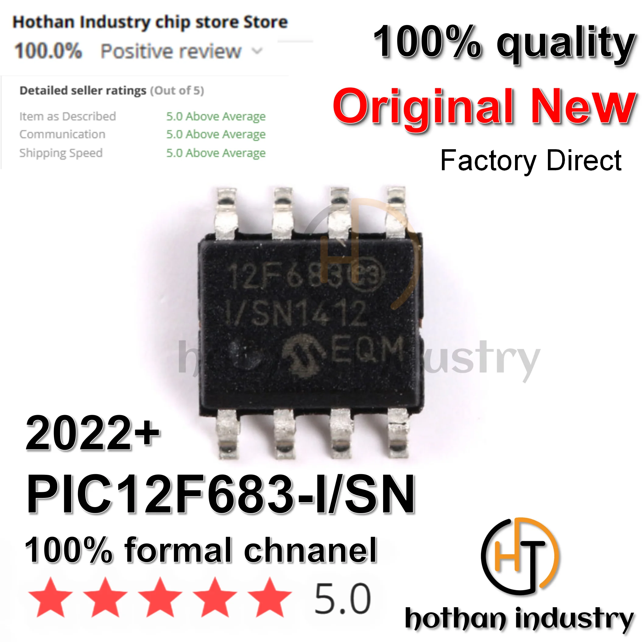 [1-5PCS] 100% NEW   PIC12F683-I/SN  12F683-I/SN 8-bit Microcontrollers - MCU 3.5KB 128 RAM 6 I/O