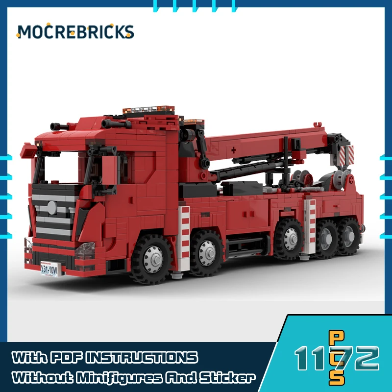 

MOC-149546 Hyundai P540 Rotator Building Block Urban Engineering Vehicle Model Mini Bricks Set Truck Toy Kids Collection Gift