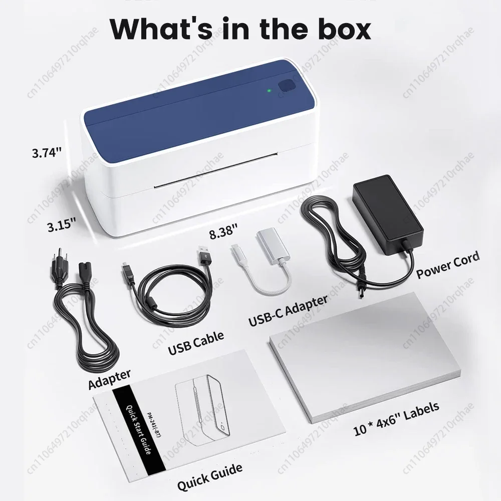 

344 Thermal Wireless WiFi Connection High Definition Express Electronic Surface Single Printer Barcode Label Machine