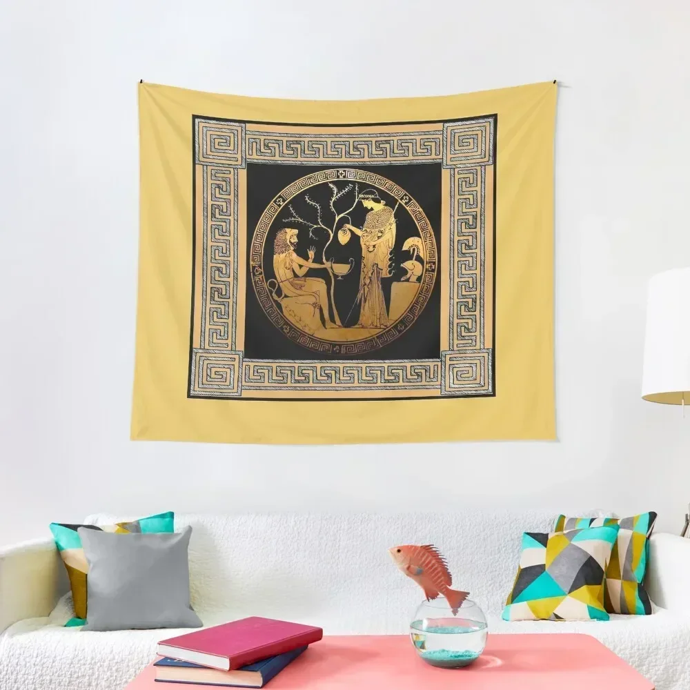 GREEK : Vintage 350 B.C.Achilles PouringPrint Tapestry Cute Decor Room Decore Aesthetic Tapestry