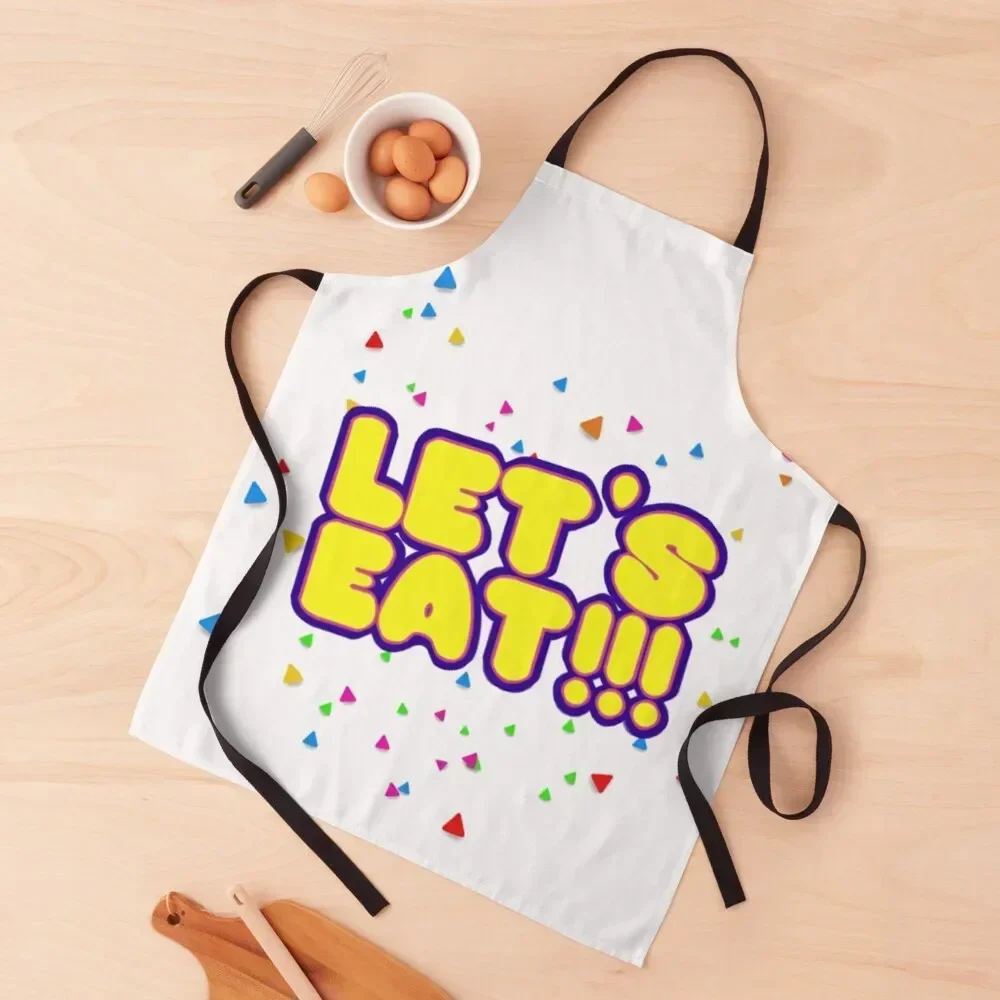 Let's Eat Apron Teacher For Men Apron