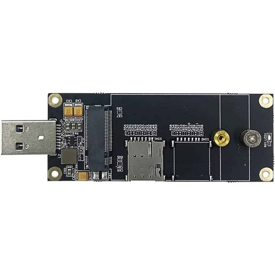 

4G LTE Industrial M.2 NGFF to USB3.0 Adapter W/Nano SIM Card Slot Work with 4G LTE Module Like Quectel EM05 EM06 etc. Applicabl