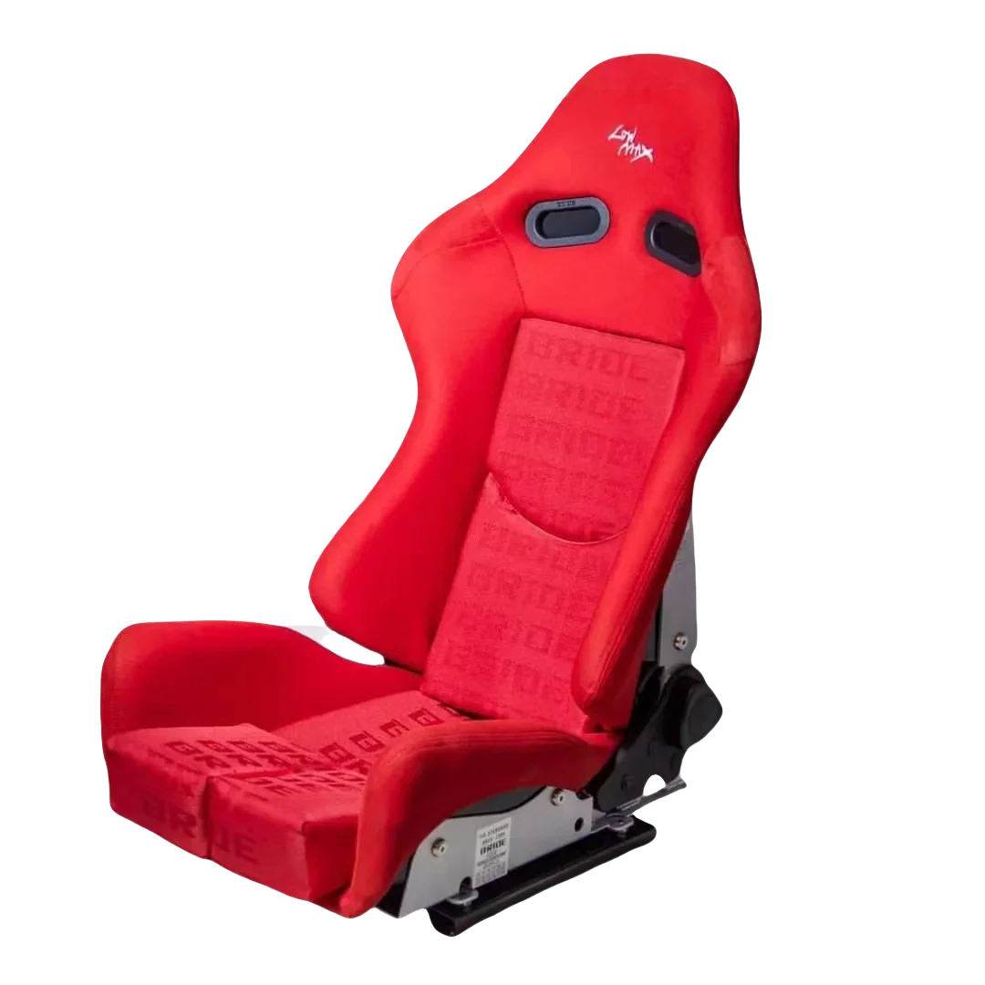 JBR1020 Hot Selling Racing Seat Universal Red/Blue Fabric Cloth Carbon Fiber Reclinable Double