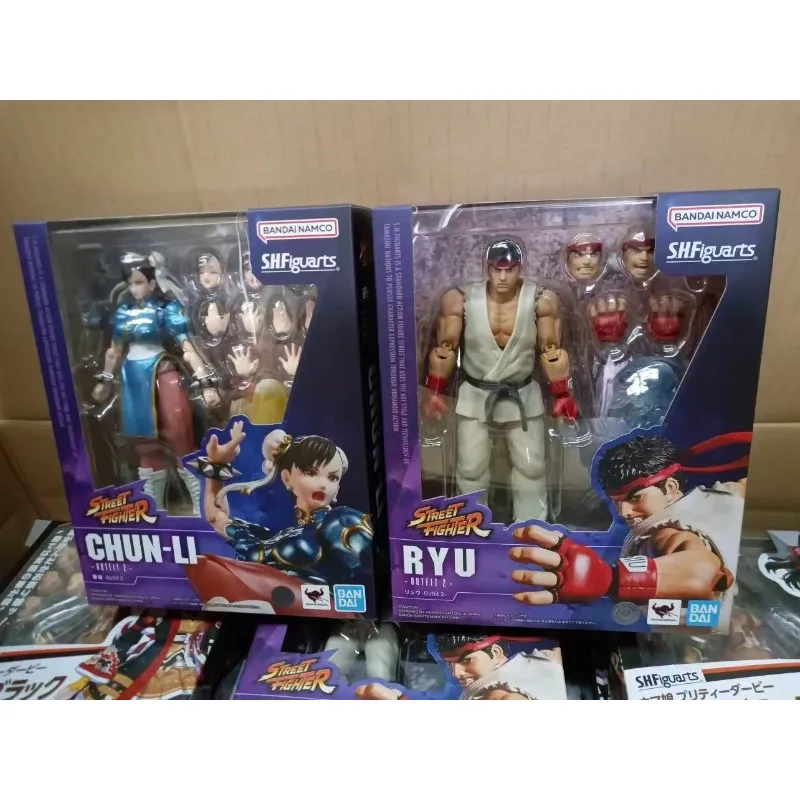 En Stock, Figura de Acción Coleccionable Bandai S.H.Figuarts SHF, Chun-Li Outfit 2 y Ryu Outfit Street, Serie Fighter 1/12