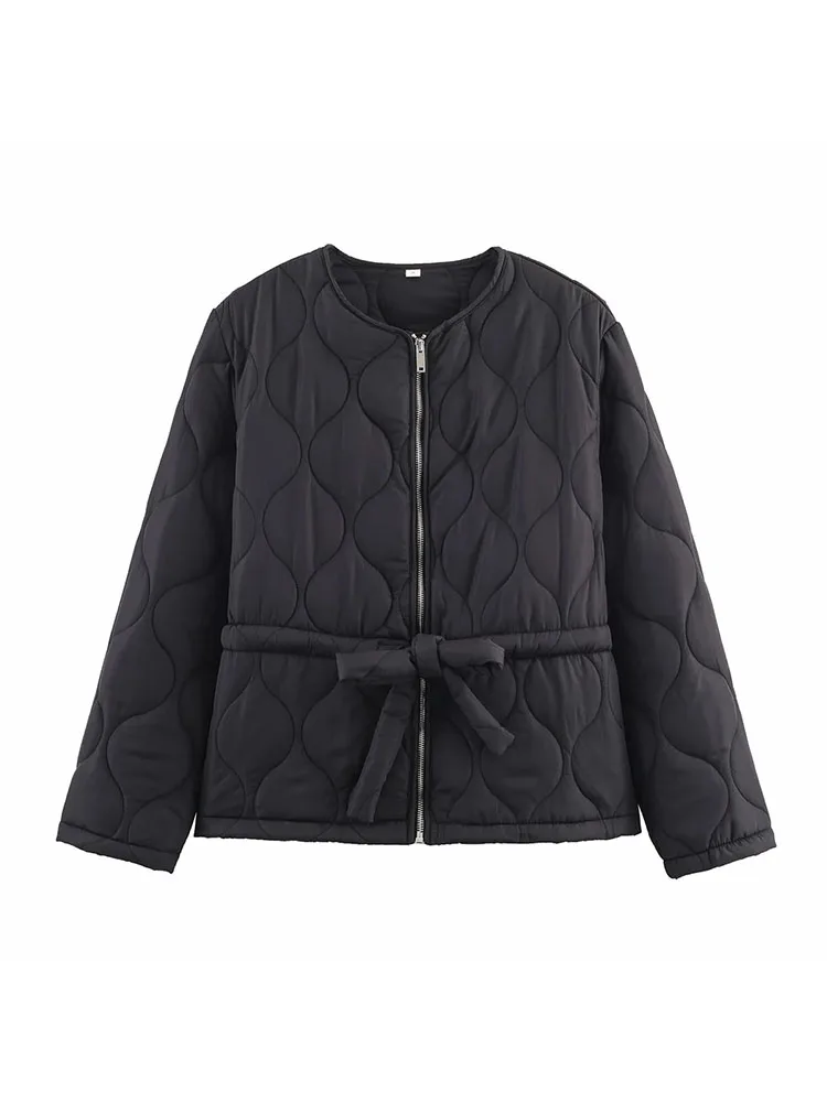 Dames Herfst Winter Nieuwe Vintage Gewatteerde Katoenen Gewatteerde Jassen Dame Elegante Hoge Kwaliteit Rits Veelkleurige Losse Parka's