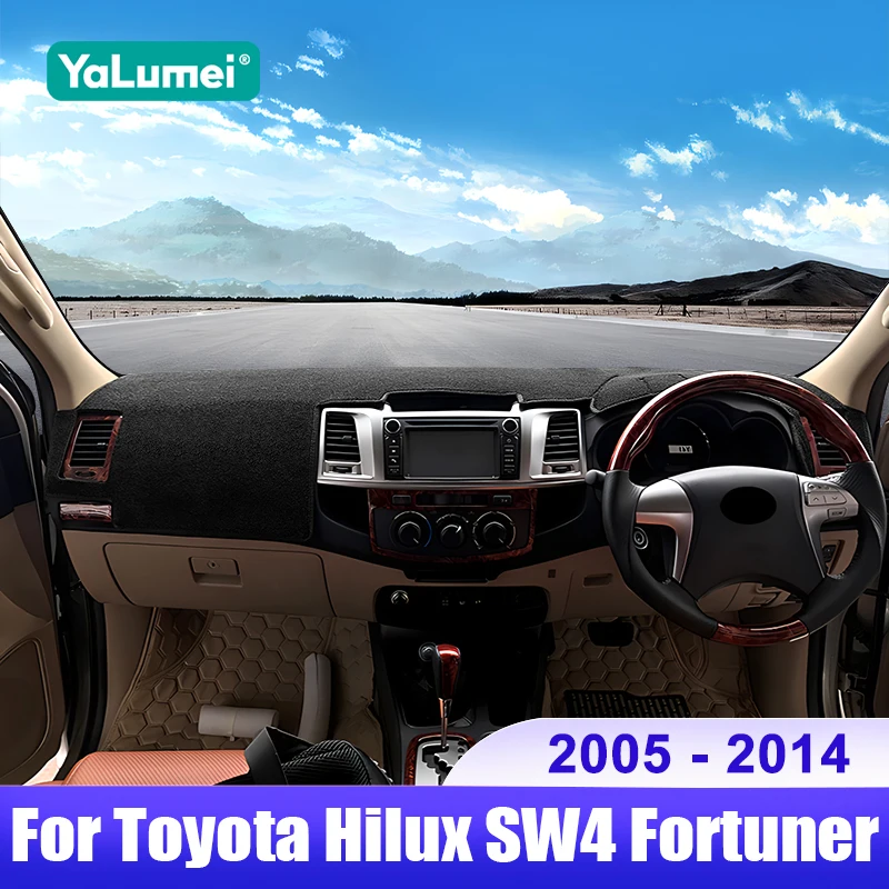 

For Toyota Hilux SW4 Fortuner AN50 2005 2006 2007 2008 2009 2010 2011 2012 2013 2014 Car Dashboard Cover Sun Shade Accessories
