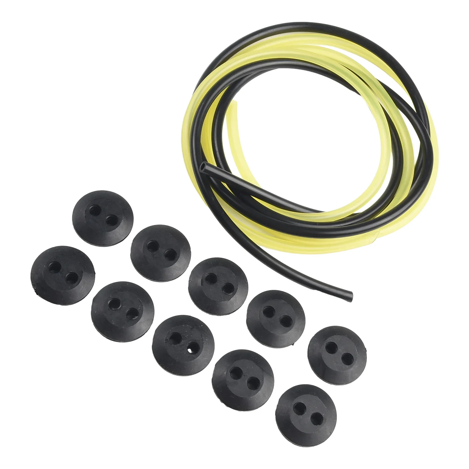 ​Grommet Fuel Pipe Delicate Exquisite 12pcs Rubber With Fuel Line Pipe 2 Holes For Fuel Tank Nice High Quality