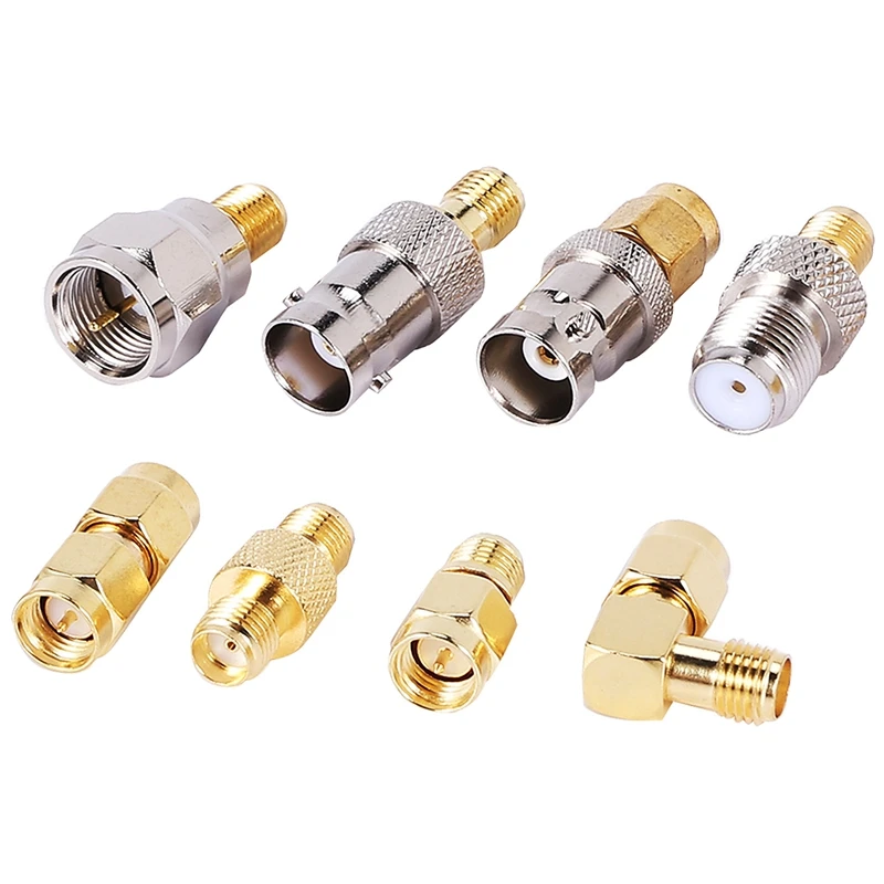 SMA to SMA BNC N F UHF Type Connectors Kits RF Adapter 20 Type,SMA Female to F Male,SMA Female to F Female