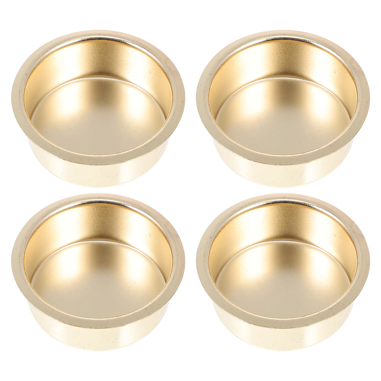 

4 Pcs Decorate Metal Cup Travel Tea Lights Iron Christmas Decorations Simple Mini Candlesticks