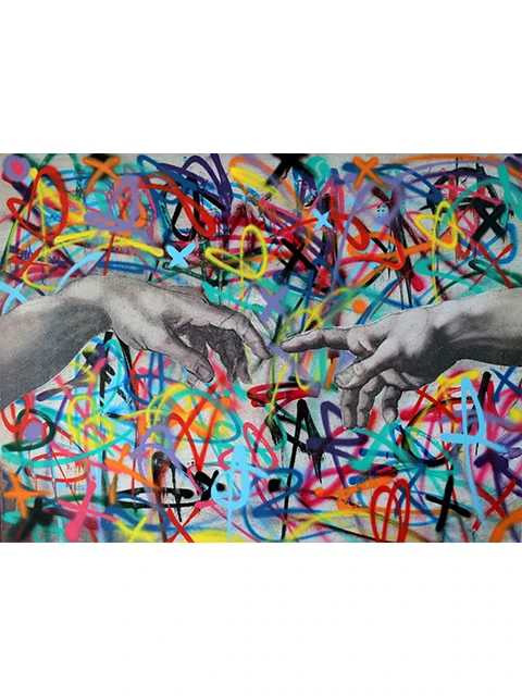 Graffiti Street Wall Art Pop Art Posters Banksy Portraits of Famous People Abstract Oil Paintings Printed Living Room Home De