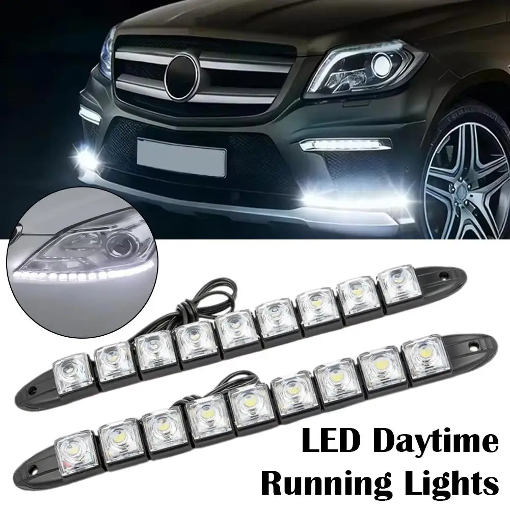 

Светодиодные дневные ходовые огни, водонепроницаемые гибкие автомобильные фары, световые модуляторы для тюнинга авто, универсальные DRL S4j6