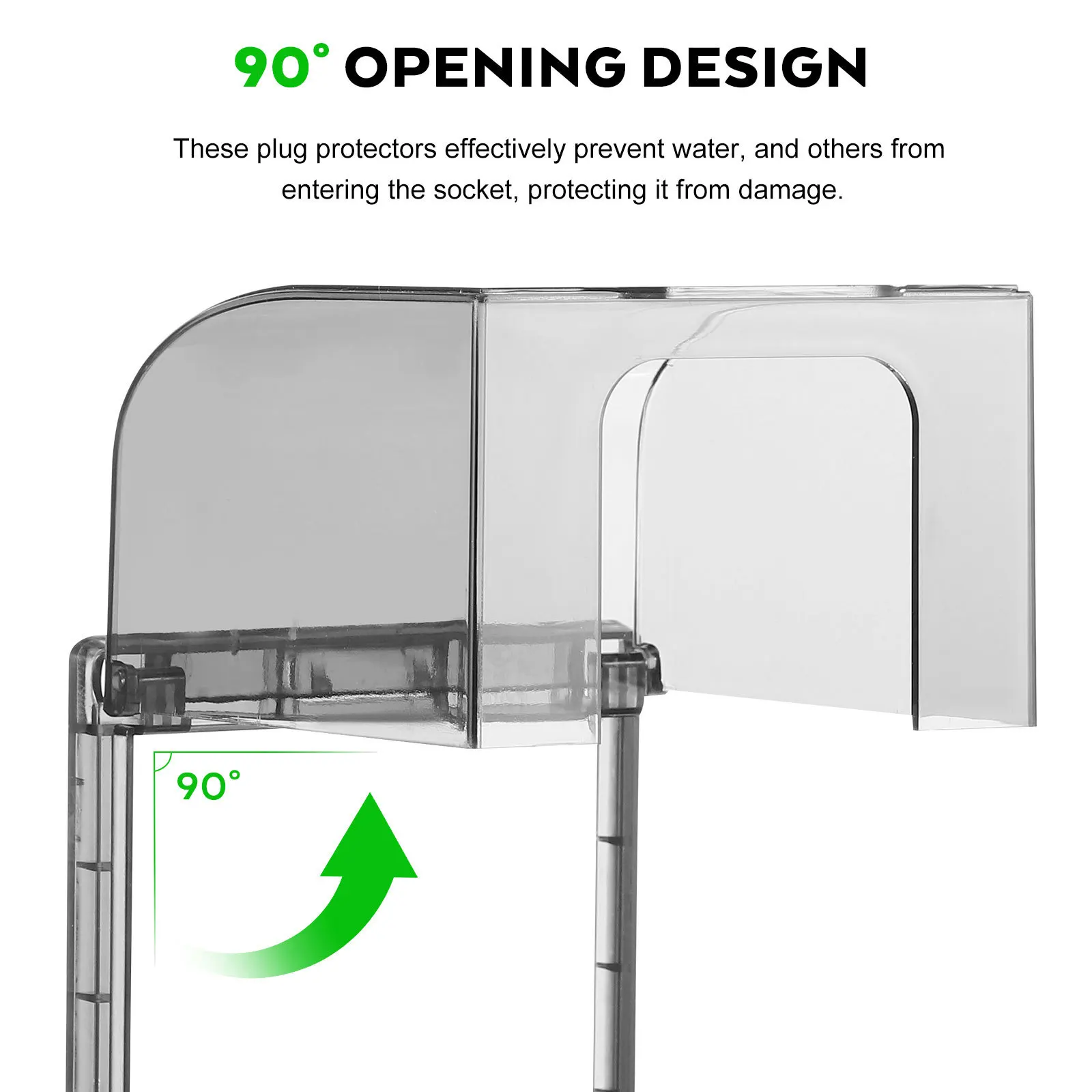 Waterproof Outlet Covers For Electrical Sockets Plug Protector Indoor Outdoor Use Wall Socket Sticky Outside Outlet Cover