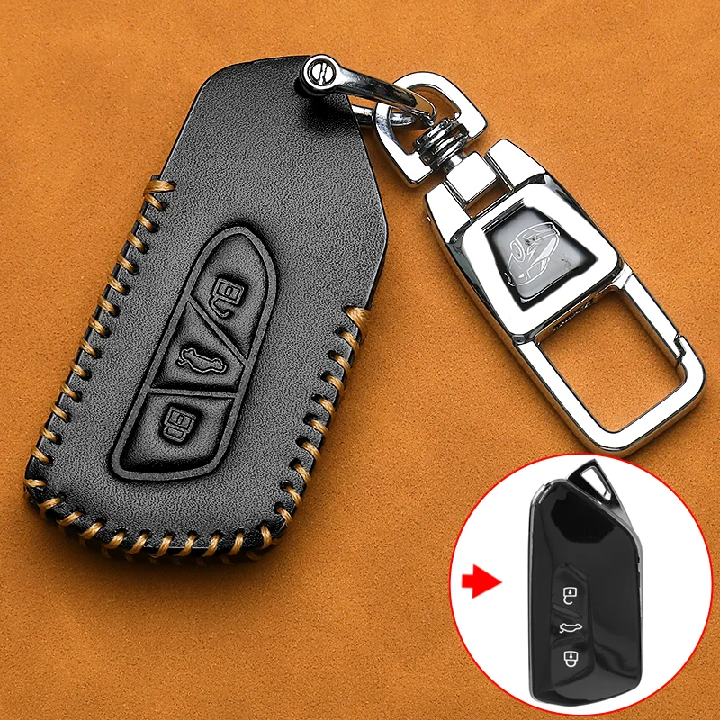 غطاء حافظة مفاتيح السيارة لسيارة VW Volkswagen/Golf 8 MK8 ID.3 ID.4 /Cupra/Skoda/Octavia A8/SEAT/Leon MK4 2020 2021/Formentor/Tarraco #4
